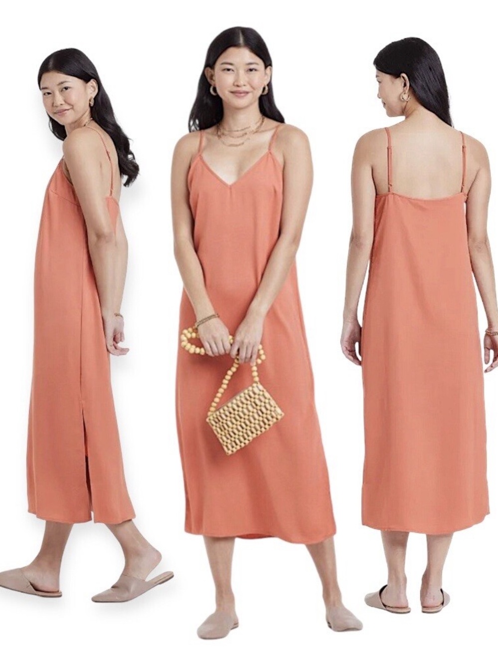 A New Day Slip Midi Dress